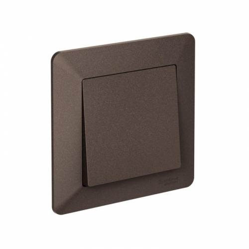 Рамка 1-м AtlasDesign Air мокко/дым. черн. SE ATN220601 ATN220601