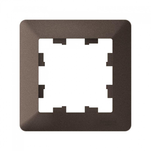 Рамка 1-м AtlasDesign Air мокко/дым. черн. SE ATN220601 ATN220601