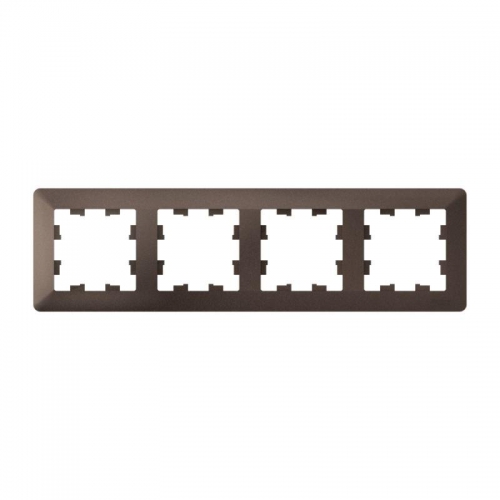 Рамка 4-м AtlasDesign Air мокко/дым. черн. SE ATN220604 ATN220604