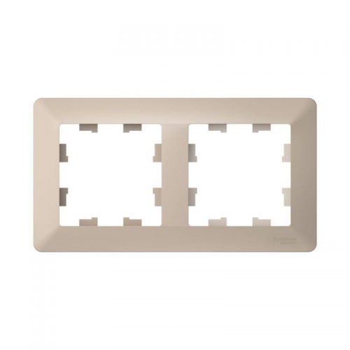 Рамка 2-м AtlasDesign Air песочн./дым. бел. SE ATN221202 ATN221202