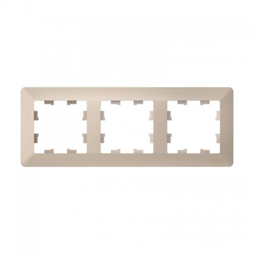 Рамка 3-м AtlasDesign Air песочн./дым. бел. SE ATN221203 ATN221203