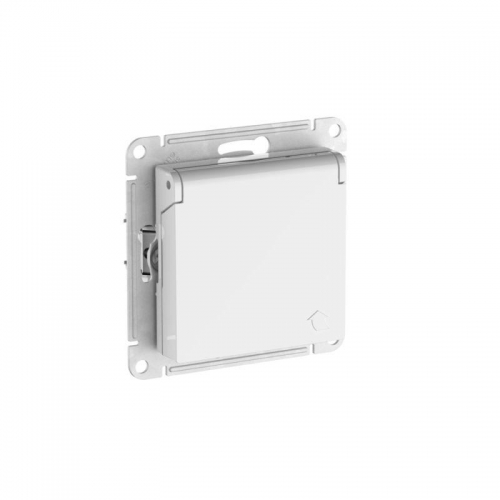 Розетка AtlasDesign 16А IP20 с заземл. защ. шторки с крышкой быстрозажим. клем. механизм бел. SE ATN000146S ATN000146S