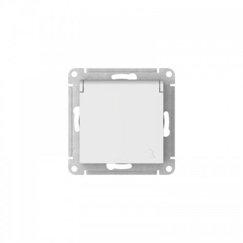 Розетка AtlasDesign 16А IP20 с заземл. защ. шторки с крышкой быстрозажим. клем. механизм бел. SE ATN000146S ATN000146S