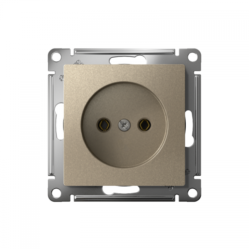 Розетка AtlasDesign 16А без заземл. без шторок быстрозажим. клем. механизм шампань SE ATN000541S ATN000541S