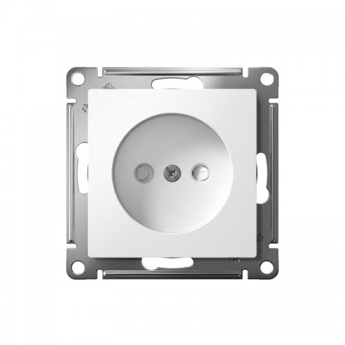Розетка AtlasDesign 16А без заземл. защ. шторки быстрозажим. клем. механизм бел. SE ATN000149S ATN000149S