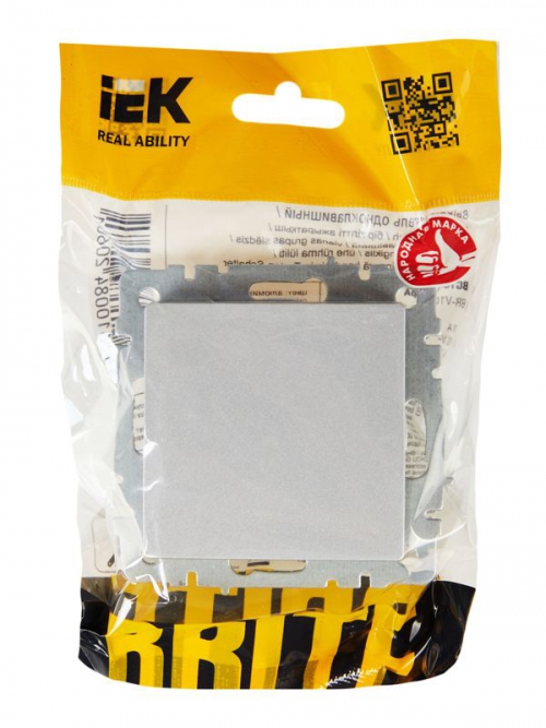 Выключатель 1-кл. СП BRITE ВС10-1-0-БрА 10А алюм. IEK BR-V10-0-10-K47 BR-V10-0-10-K47