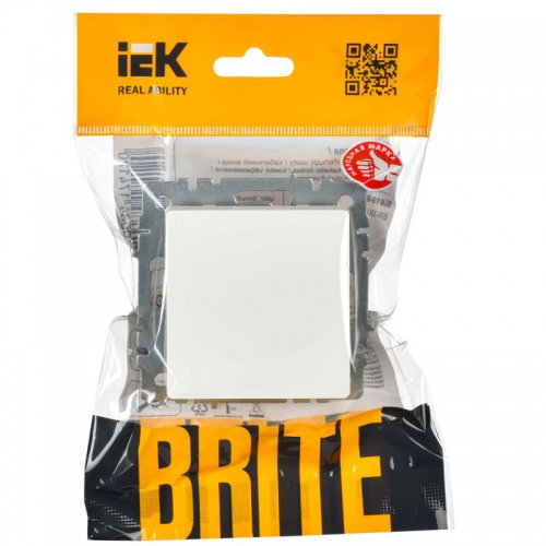 Выключатель 1-кл. СП BRITE ВС10-1-0-БрБ 10А бел. IEK BR-V10-0-10-K01 BR-V10-0-10-K01