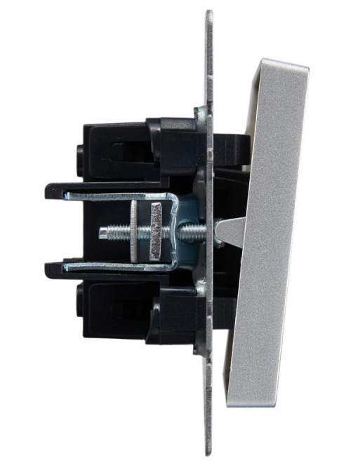 Выключатель проходной 1-кл. СП BRITE ВС10-1-6-БрА 10А алюм. IEK BR-V12-0-10-K47 BR-V12-0-10-K47