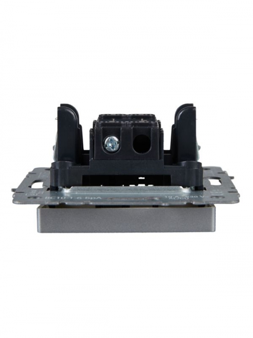 Выключатель проходной 1-кл. СП BRITE ВС10-1-6-БрА 10А алюм. IEK BR-V12-0-10-K47 BR-V12-0-10-K47