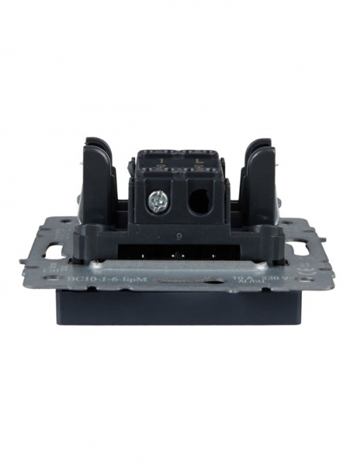 Выключатель проходной 1-кл. СП BRITE ВС10-1-6-БрМ 10А маренго IEK BR-V12-0-10-K35 BR-V12-0-10-K35