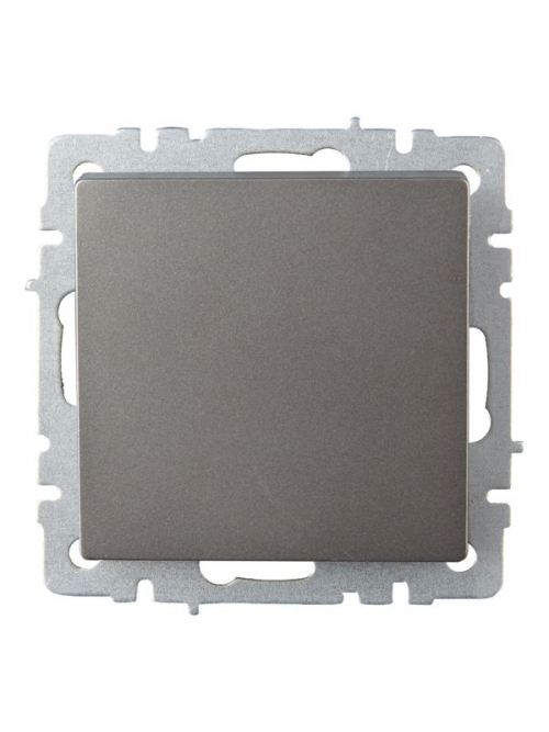 Выключатель проходной 1-кл. СП BRITE ВС10-1-6-БрС 10А сталь IEK BR-V12-0-10-K46 BR-V12-0-10-K46