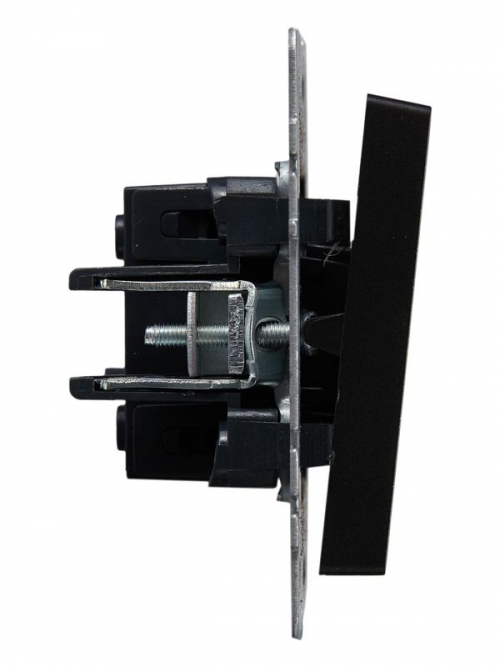 Выключатель проходной 1-кл. СП BRITE ВС10-1-6-БрЧ 10А черн. IEK BR-V12-0-10-K02 BR-V12-0-10-K02