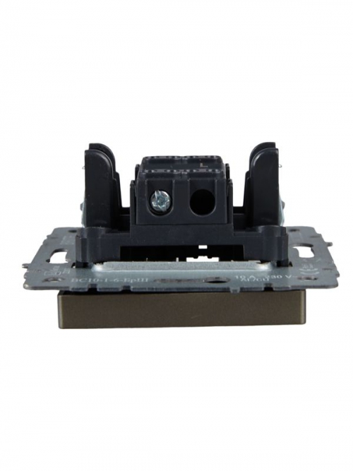 Выключатель проходной 1-кл. СП BRITE ВС10-1-6-БрШ 10А шампань IEK BR-V12-0-10-K37 BR-V12-0-10-K37