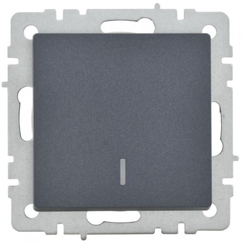 Выключатель 1-кл. СП BRITE ВС10-1-1-БрМ 10А с инд. маренго IEK BR-V10-1-10-K35 BR-V10-1-10-K35