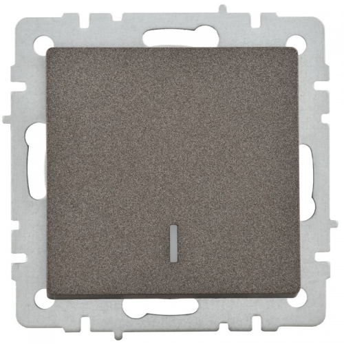 Выключатель 1-кл. СП BRITE ВС10-1-1-БрТБ 10А с инд. бронза IEK BR-V10-1-10-K45 BR-V10-1-10-K45