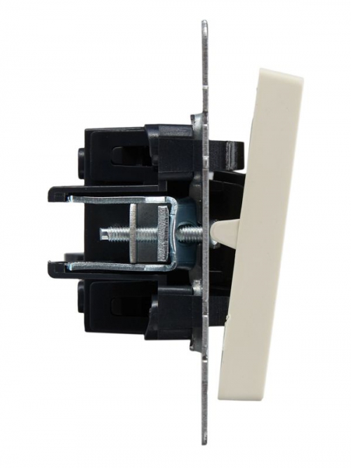 Выключатель 1-кл. СП BRITE ВС10-1-4-БрКр 10А самовозвратн. беж. IEK BR-V14-0-10-K10 BR-V14-0-10-K10