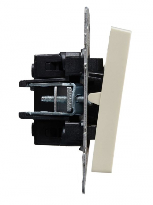 Выключатель проходной 2-кл. СП BRITE ВС10-2-6-БрКр 10А беж. IEK BR-V22-0-10-K10 BR-V22-0-10-K10