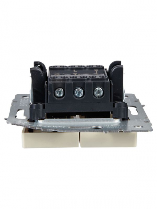 Выключатель проходной 2-кл. СП BRITE ВС10-2-6-БрКр 10А беж. IEK BR-V22-0-10-K10 BR-V22-0-10-K10