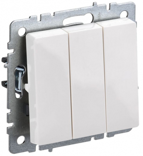 Выключатель 3-кл. СП BRITE ВС10-3-0-БрБ 10А бел. IEK BR-V30-0-10-K01 BR-V30-0-10-K01