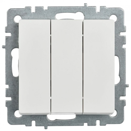 Выключатель 3-кл. СП BRITE ВС10-3-0-БрБ 10А бел. IEK BR-V30-0-10-K01 BR-V30-0-10-K01