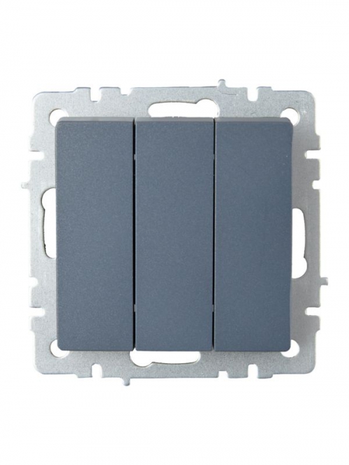 Выключатель 3-кл. СП BRITE ВС10-3-0-БрМ 10А маренго IEK BR-V30-0-10-K35 BR-V30-0-10-K35