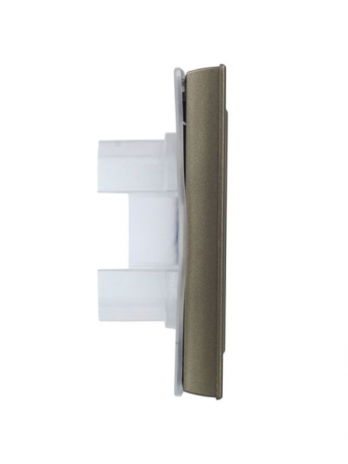 Рамка 1-м IP44 BRITE РУ-1-БрШ-44 шампань IEK BR-M12-44-K37 BR-M12-44-K37