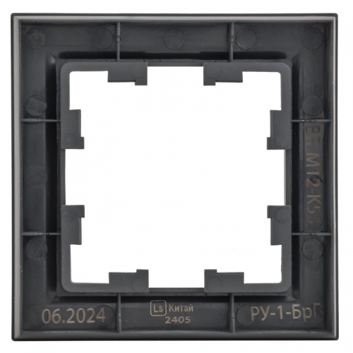 Рамка 1-м BRITE РУ-1-БрГ графит IEK BR-M12-K53 BR-M12-K53