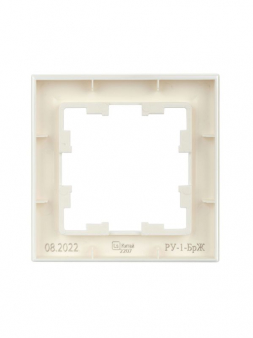 Рамка 1-м BRITE РУ-1-БрЖ жемчуж. IEK BR-M12-K36 BR-M12-K36