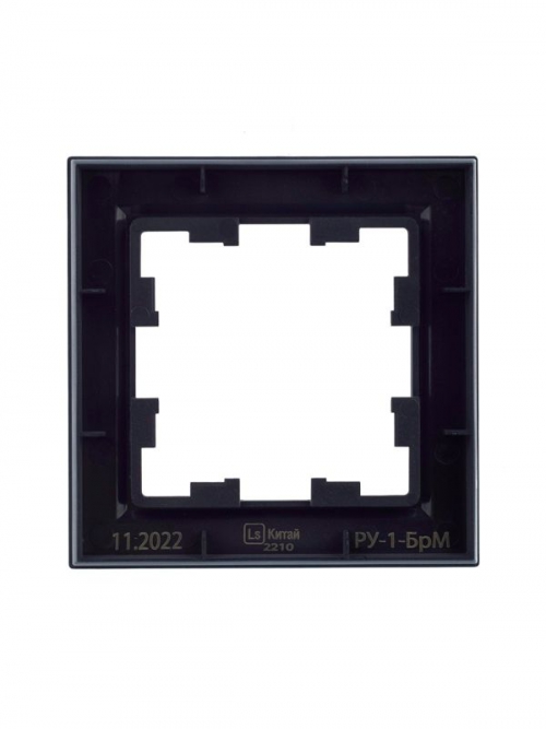 Рамка 1-м BRITE РУ-1-БрМ маренго IEK BR-M12-K35 BR-M12-K35