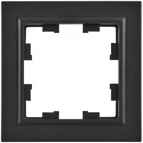 Рамка 1-м BRITE РУ-1-БрЧ черн. IEK BR-M12-K02 BR-M12-K02