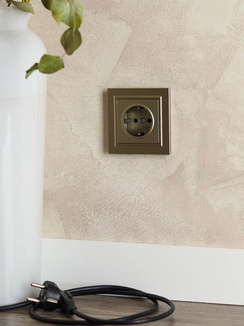 Рамка 1-м BRITE РУ-1-БрШ шампань IEK BR-M12-K37 BR-M12-K37