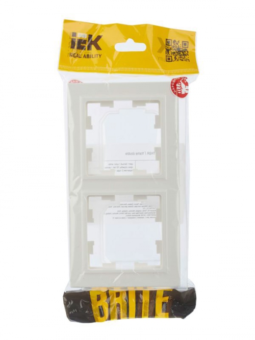 Рамка 2-м IP44 BRITE РУ-2-БрБ-44 бел. IEK BR-M22-44-K01 BR-M22-44-K01