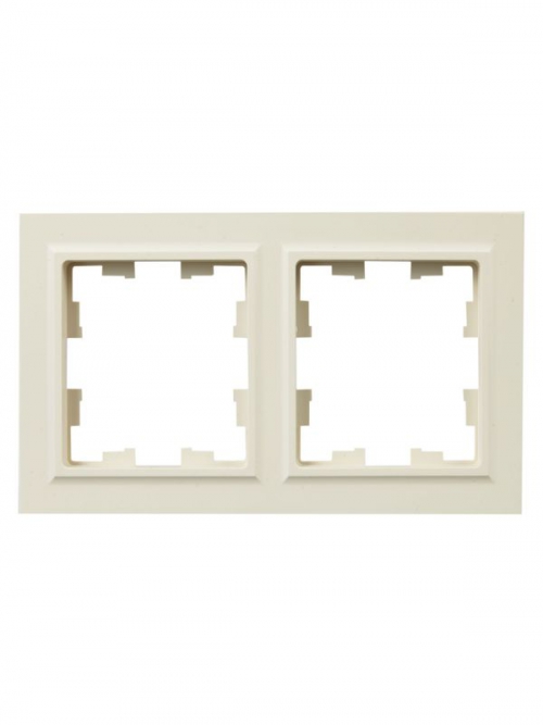 Рамка 2-м IP44 BRITE РУ-2-БрКр-44 беж. IEK BR-M22-44-K10 BR-M22-44-K10