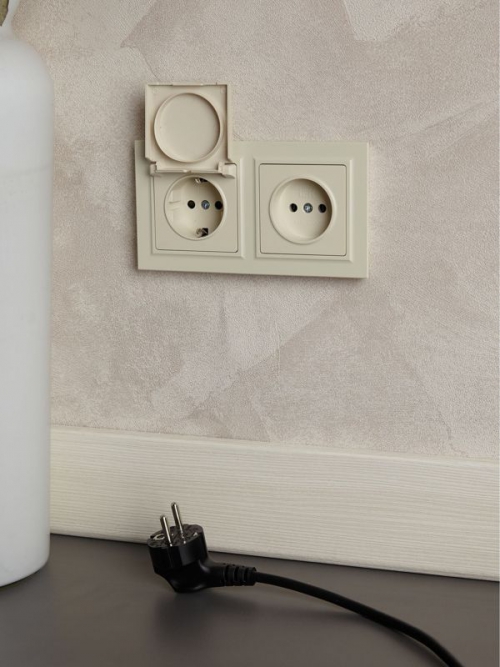 Рамка 2-м IP44 BRITE РУ-2-БрКр-44 беж. IEK BR-M22-44-K10 BR-M22-44-K10