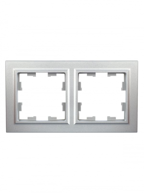 Рамка 2-м BRITE РУ-2-БрА алюм. IEK BR-M22-K47 BR-M22-K47