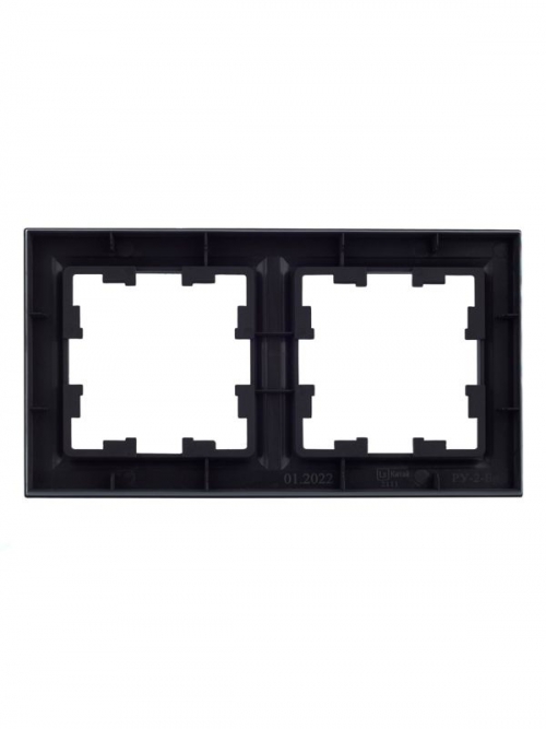 Рамка 2-м BRITE РУ-2-БрГ графит IEK BR-M22-K53 BR-M22-K53