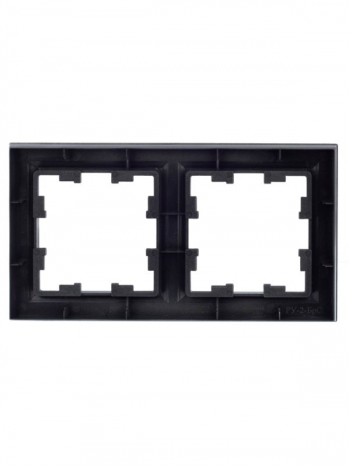 Рамка 2-м BRITE РУ-2-БрС сталь IEK BR-M22-K46 BR-M22-K46
