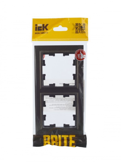 Рамка 2-м BRITE РУ-2-БрТБ бронза IEK BR-M22-K45 BR-M22-K45