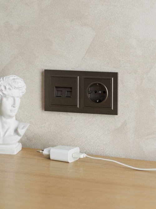 Рамка 2-м BRITE РУ-2-БрТБ бронза IEK BR-M22-K45 BR-M22-K45