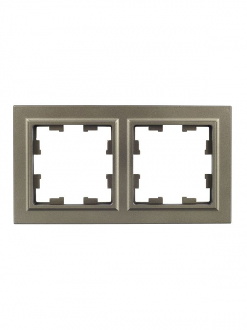 Рамка 2-м BRITE РУ-2-БрШ шампань IEK BR-M22-K37 BR-M22-K37