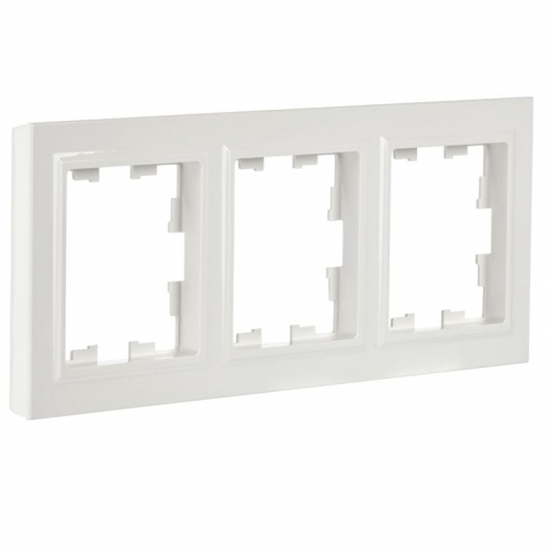 Рамка 3-м BRITE РУ-3-БрБ бел. IEK BR-M32-K01 BR-M32-K01