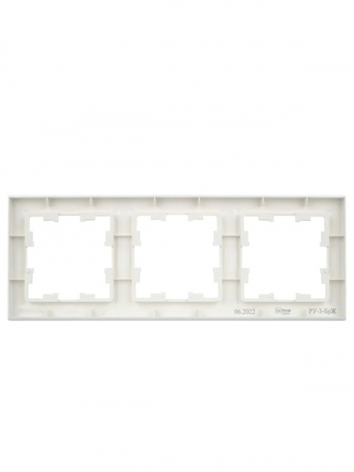 Рамка 3-м BRITE РУ-3-БрЖ жемчуж. IEK BR-M32-K36 BR-M32-K36
