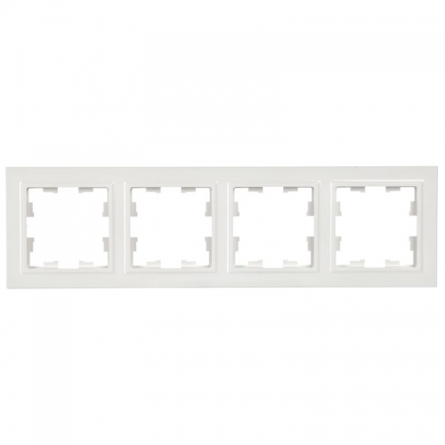 Рамка 4-м BRITE РУ-4-БрБ бел. IEK BR-M42-K01 BR-M42-K01