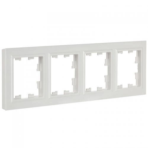 Рамка 4-м BRITE РУ-4-БрБ бел. IEK BR-M42-K01 BR-M42-K01