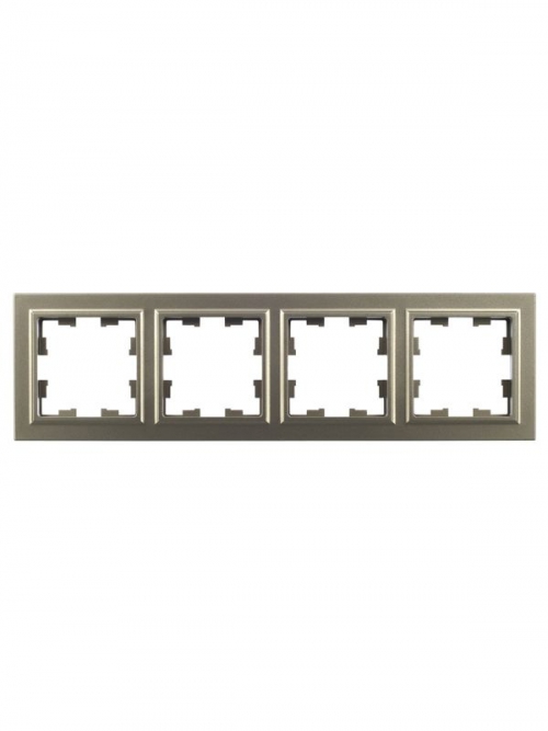 Рамка 4-м BRITE РУ-4-БрШ шампань IEK BR-M42-K37 BR-M42-K37
