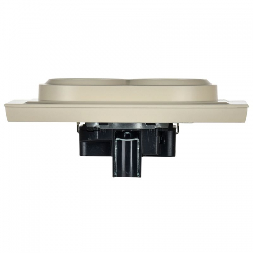 Розетка 2-м СП BRITE РС12-3-БрКр 16А в сборе с заземл. без защ. шторок беж. IEK BR-R21-16-K10-F BR-R21-16-K10-F