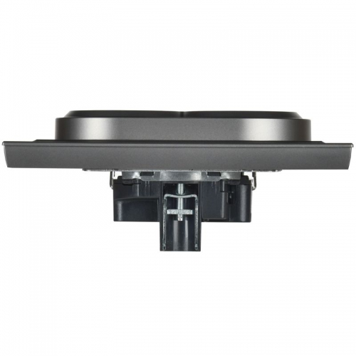 Розетка 2-м СП BRITE РС12-3-БрС 16А в сборе с заземл. без защ. шторок сталь IEK BR-R21-16-K46-F BR-R21-16-K46-F