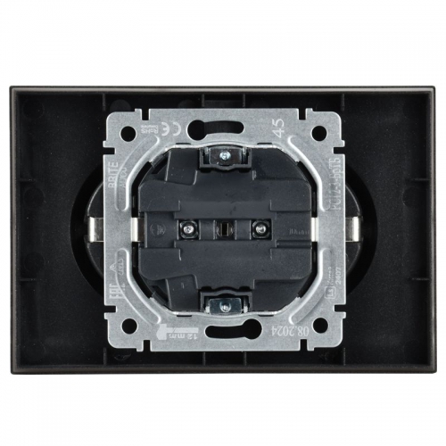 Розетка 2-м СП BRITE РС12-3-БрТБ 16А в сборе с заземл. без защ. шторок бронза IEK BR-R21-16-K45-F BR-R21-16-K45-F