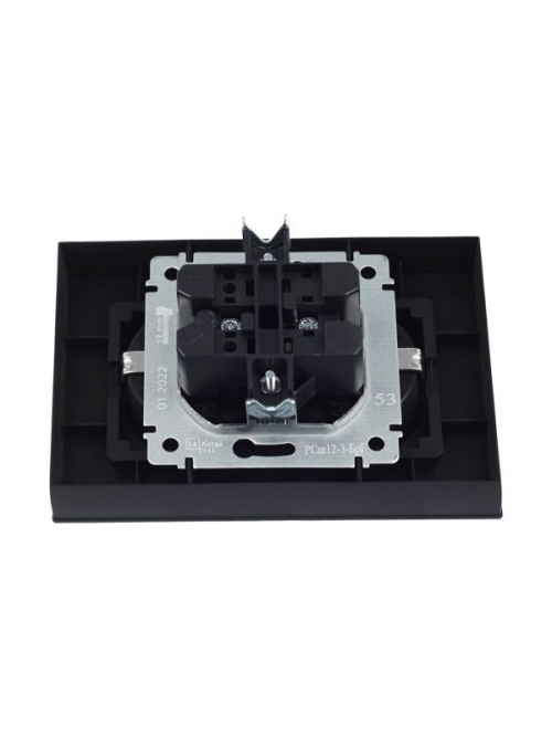 Розетка 2-м СП BRITE РСш12-3-БрГ 16А в сборе с заземл. защ. шторки графит IEK BR-R24-16-K53-F BR-R24-16-K53-F