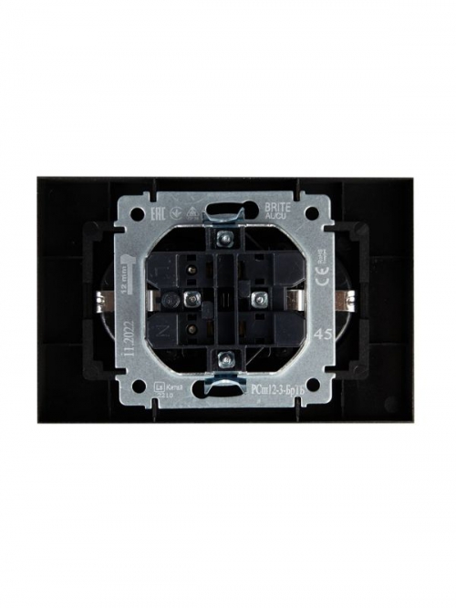 Розетка 2-м СП BRITE РСш12-3-БрТБ 16А в сборе с заземл. защ. шторки бронза IEK BR-R24-16-K45-F BR-R24-16-K45-F